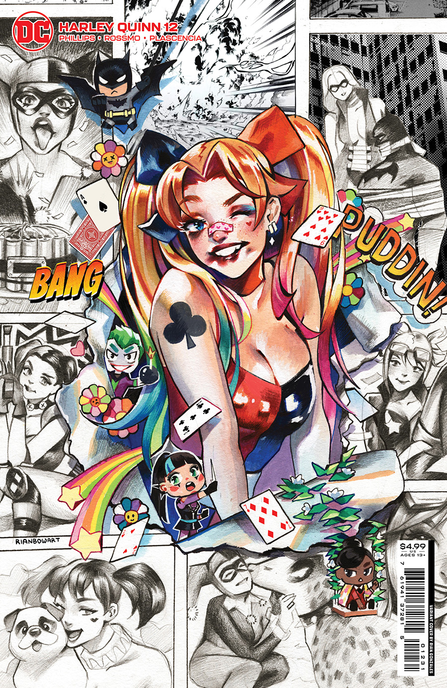 Harley Quinn Vol 4 #12 Cover C Incentive Rian Gonzales Card Stock Variant Cover