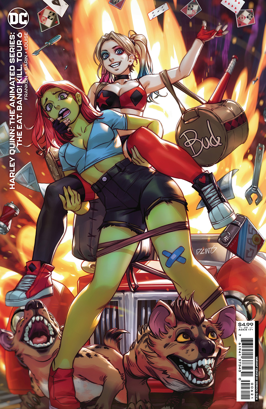 Harley Quinn The Animated Series The Eat Bang Kill Tour #6 Cover B Variant Derrick Chew Card Stock Cover