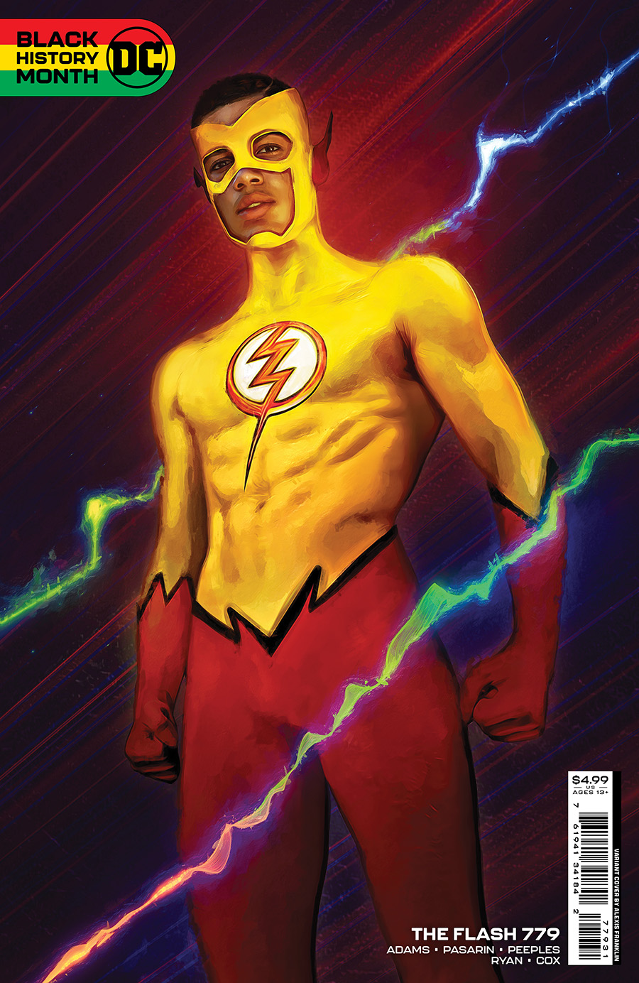 Flash Vol 5 #779 Cover C Variant Alexis Franklin Black History Month Card Stock Cover