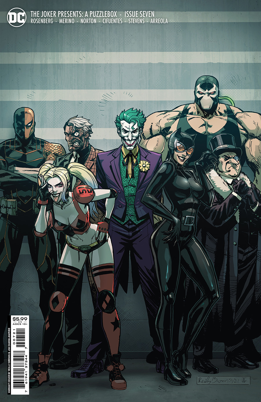 Joker Presents A Puzzlebox #7 Cover B Variant Reilly Brown Card Stock Cover