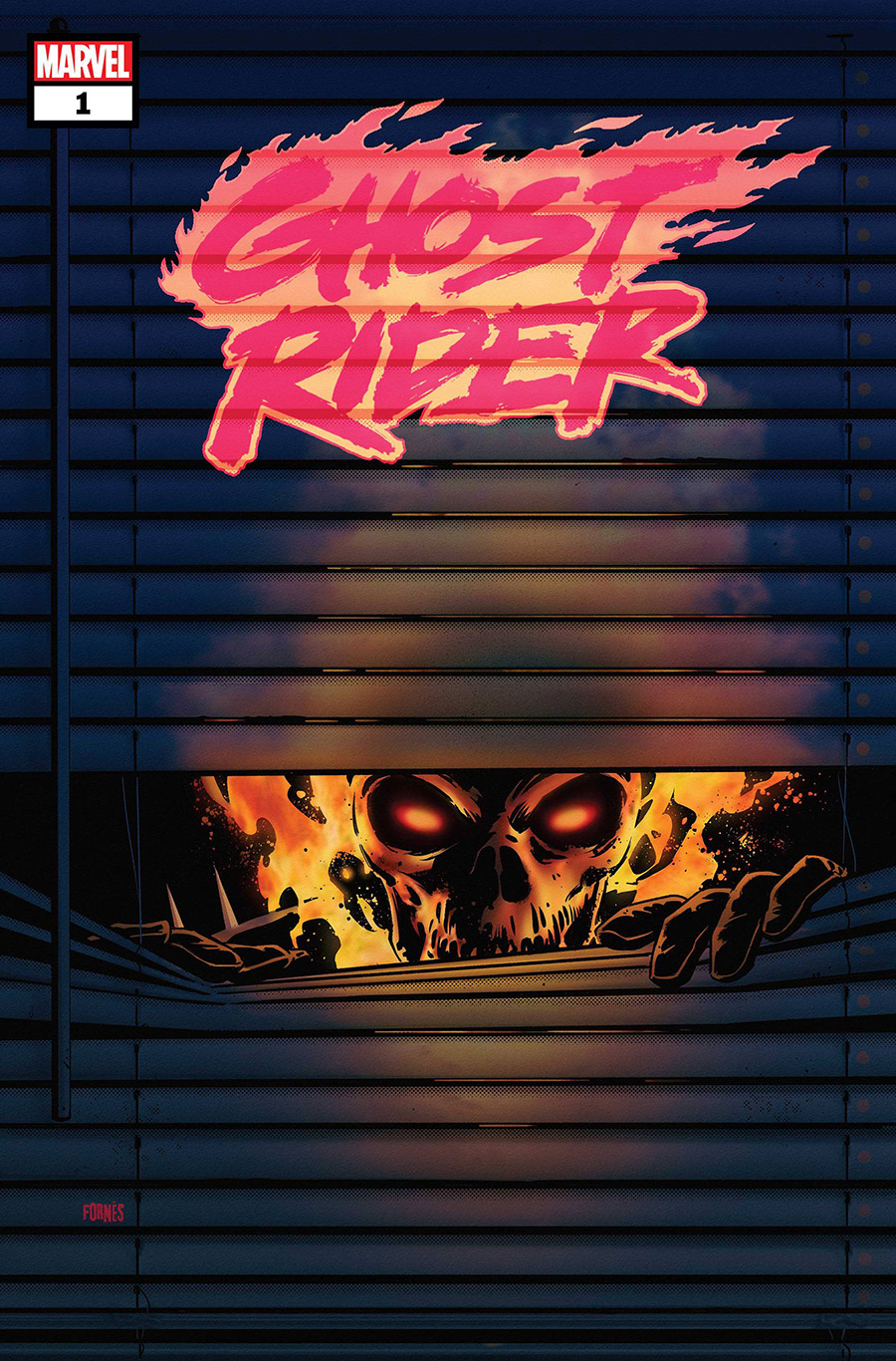 Ghost Rider Vol 9 #1 Cover G Variant Jorge Fornes Window Shades Cover