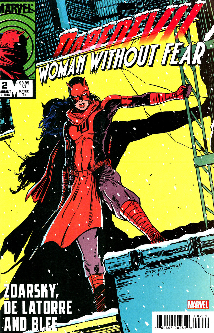 Daredevil Woman Without Fear #2 Cover C Incentive Jorge Fornes Variant Cover (Devils Reign Tie-In)