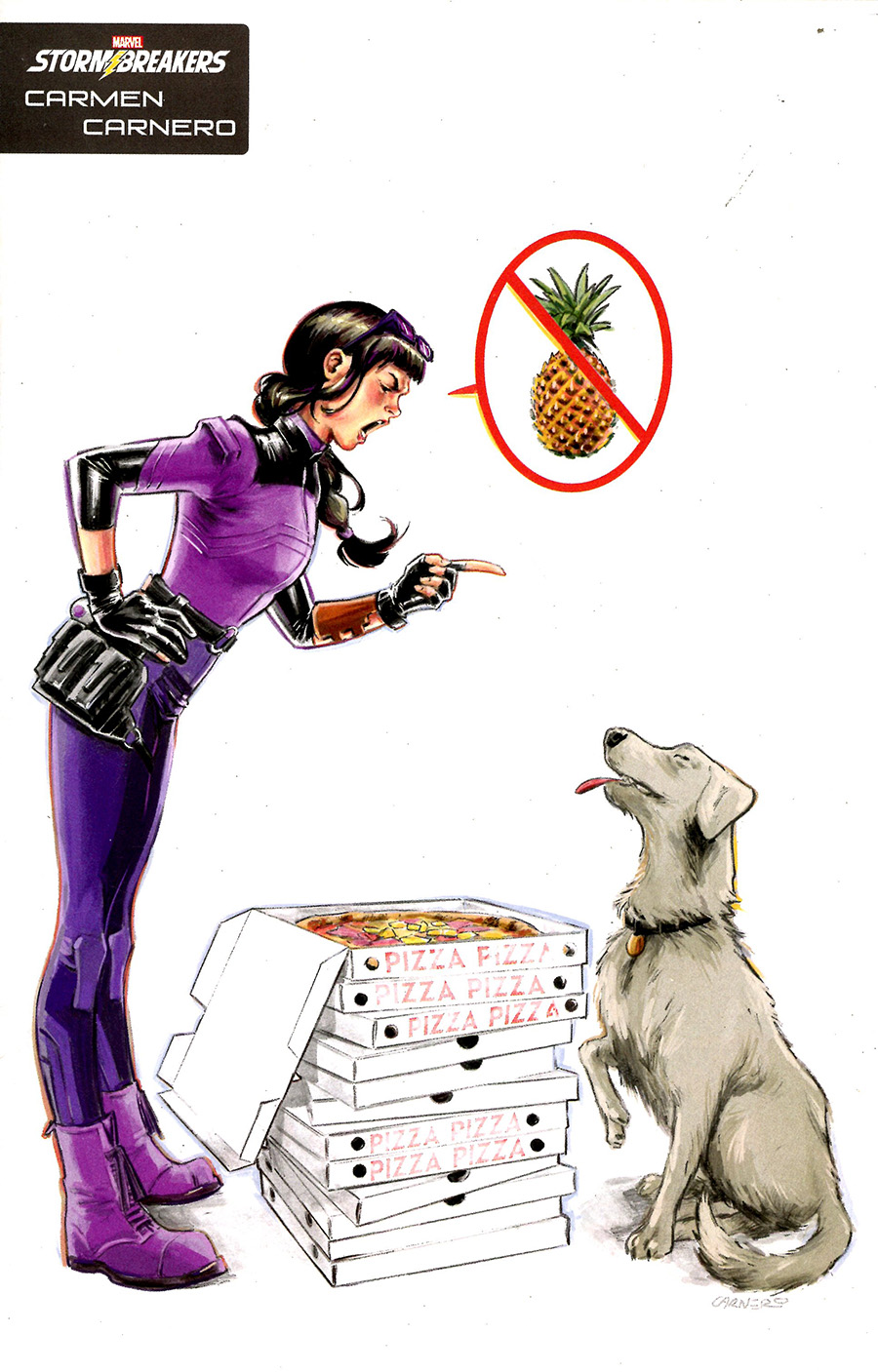 Hawkeye Kate Bishop #4 Cover B Variant Carmen Carnero Stormbreakers Cover