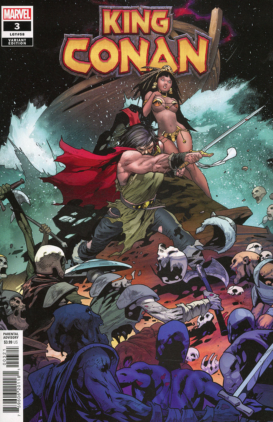 King Conan Vol 2 #3 Cover C Incentive Jan Bazaldua Variant Cover