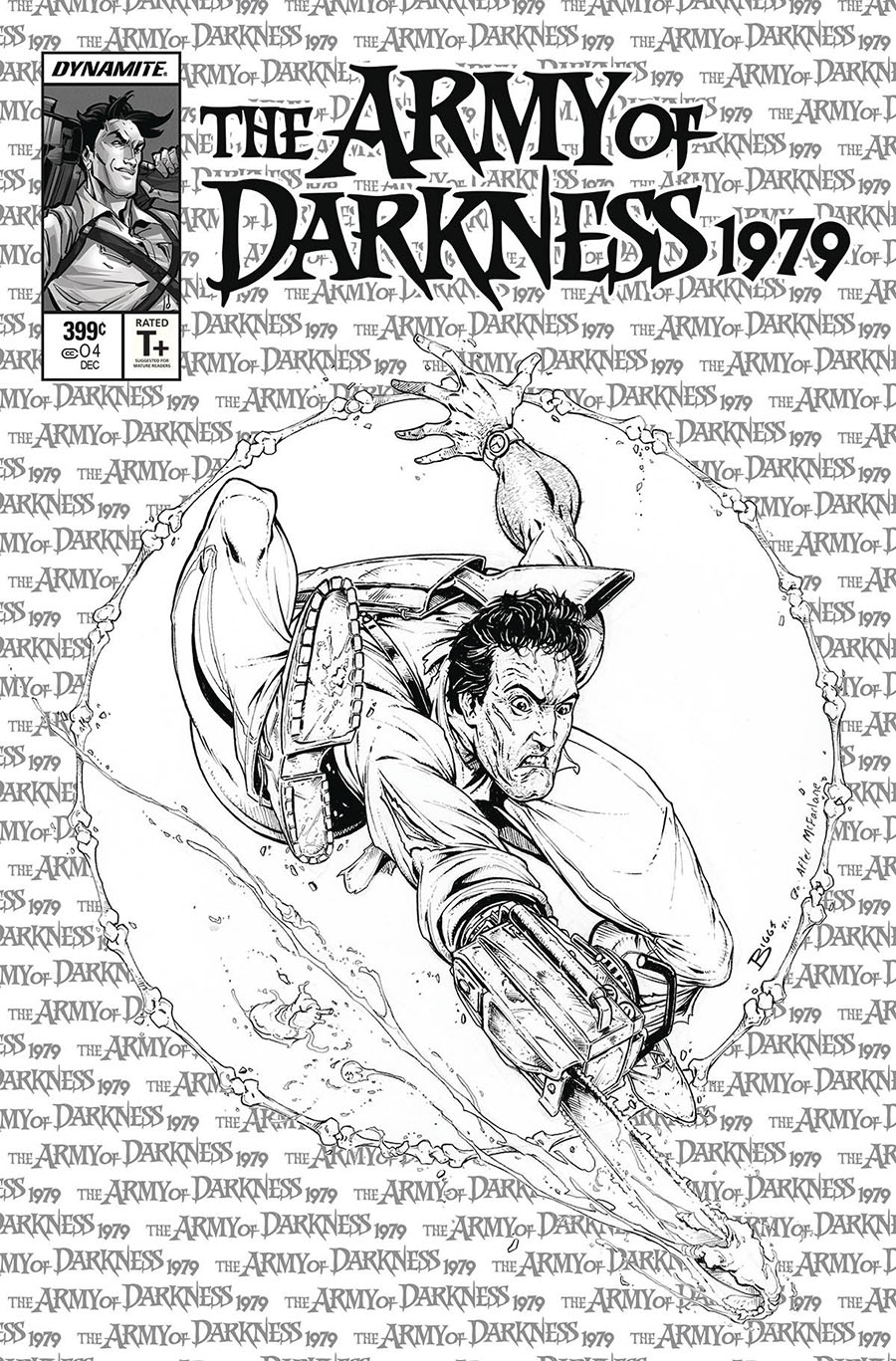Army Of Darkness 1979 #4 Cover N Incentive Jamie Biggs Todd McFarlane Homage Line Art Cover