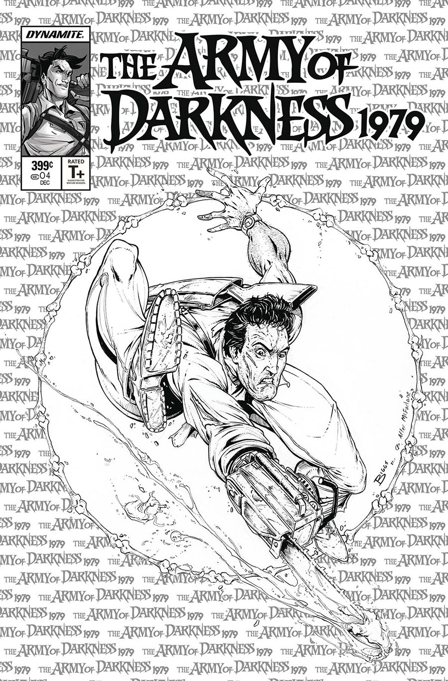 Army Of Darkness 1979 #4 Cover N Incentive Jamie Biggs Todd McFarlane Homage Line Art Cover