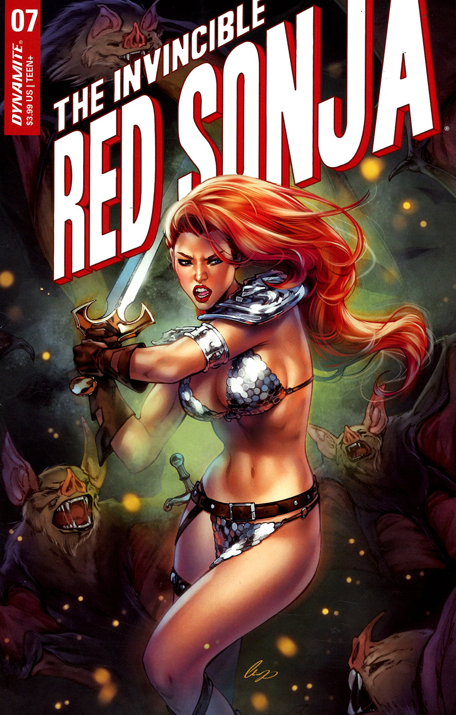 Invincible Red Sonja #7 Cover O Variant Elias Chatzoudis Cover