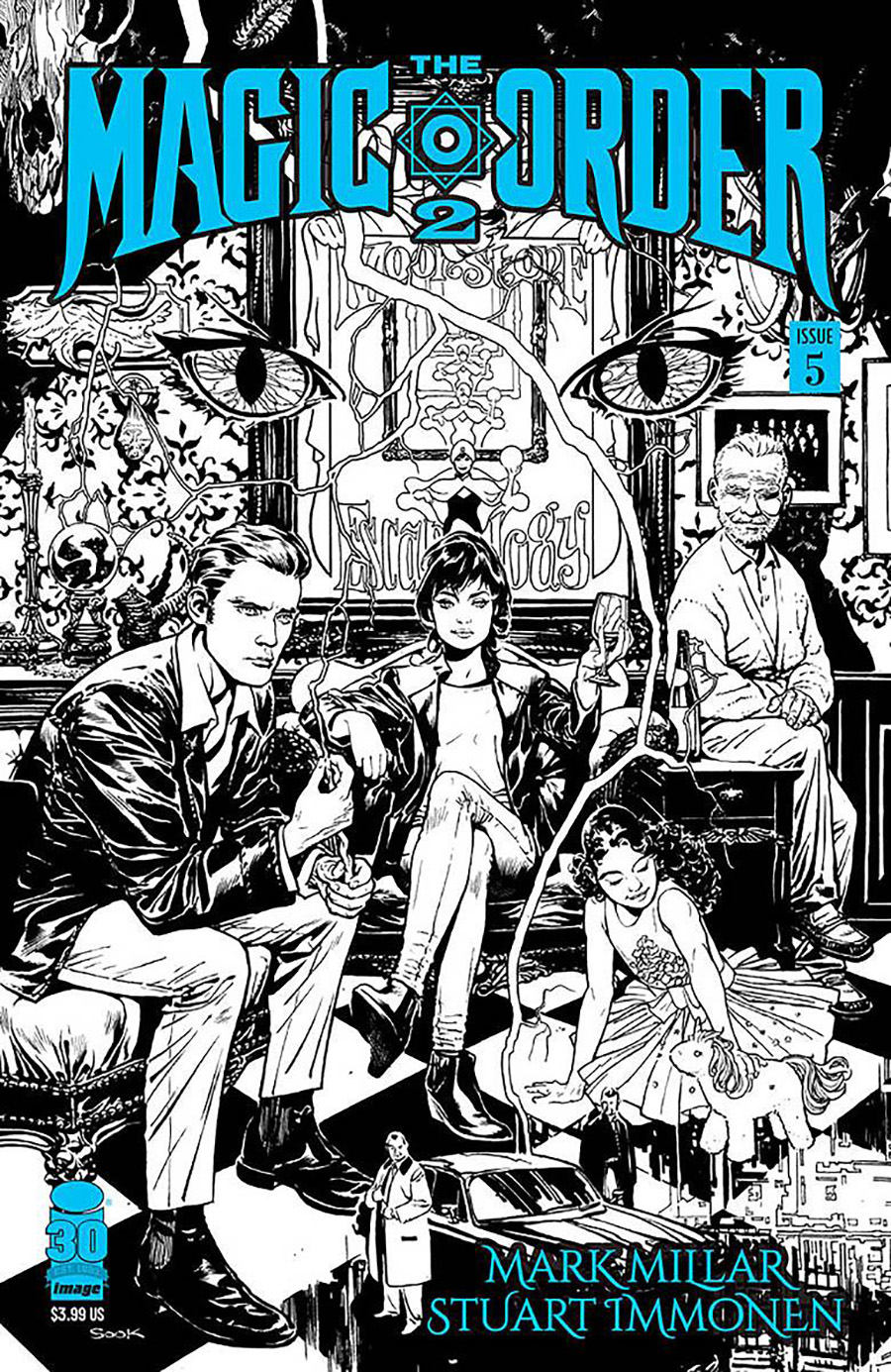 Magic Order 2 #5 Cover D Variant Ryan Sook Black & White Cover