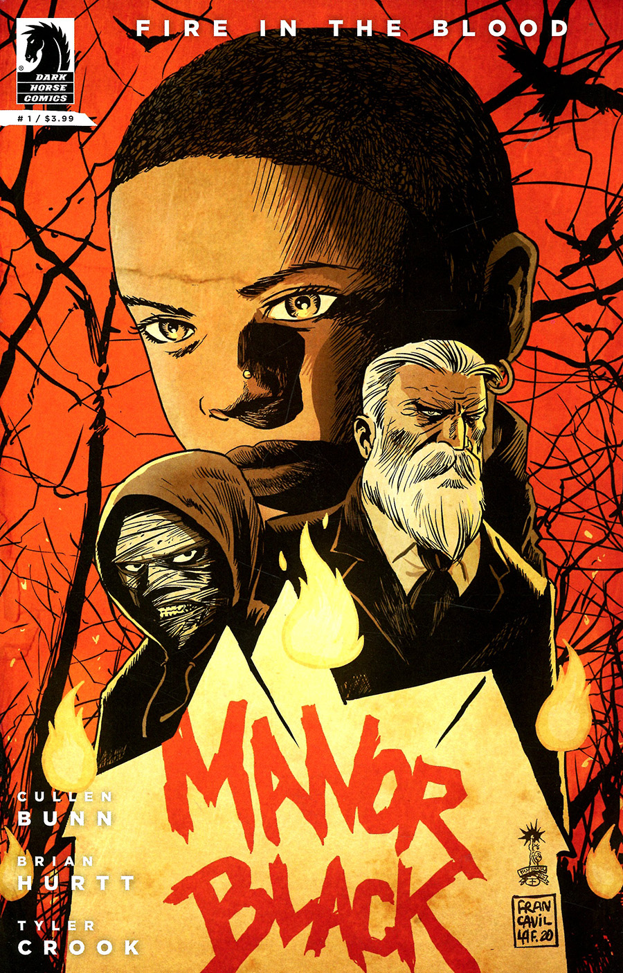 Manor Black Fire In The Blood #1 Cover B Variant Francesco Francavilla Cover
