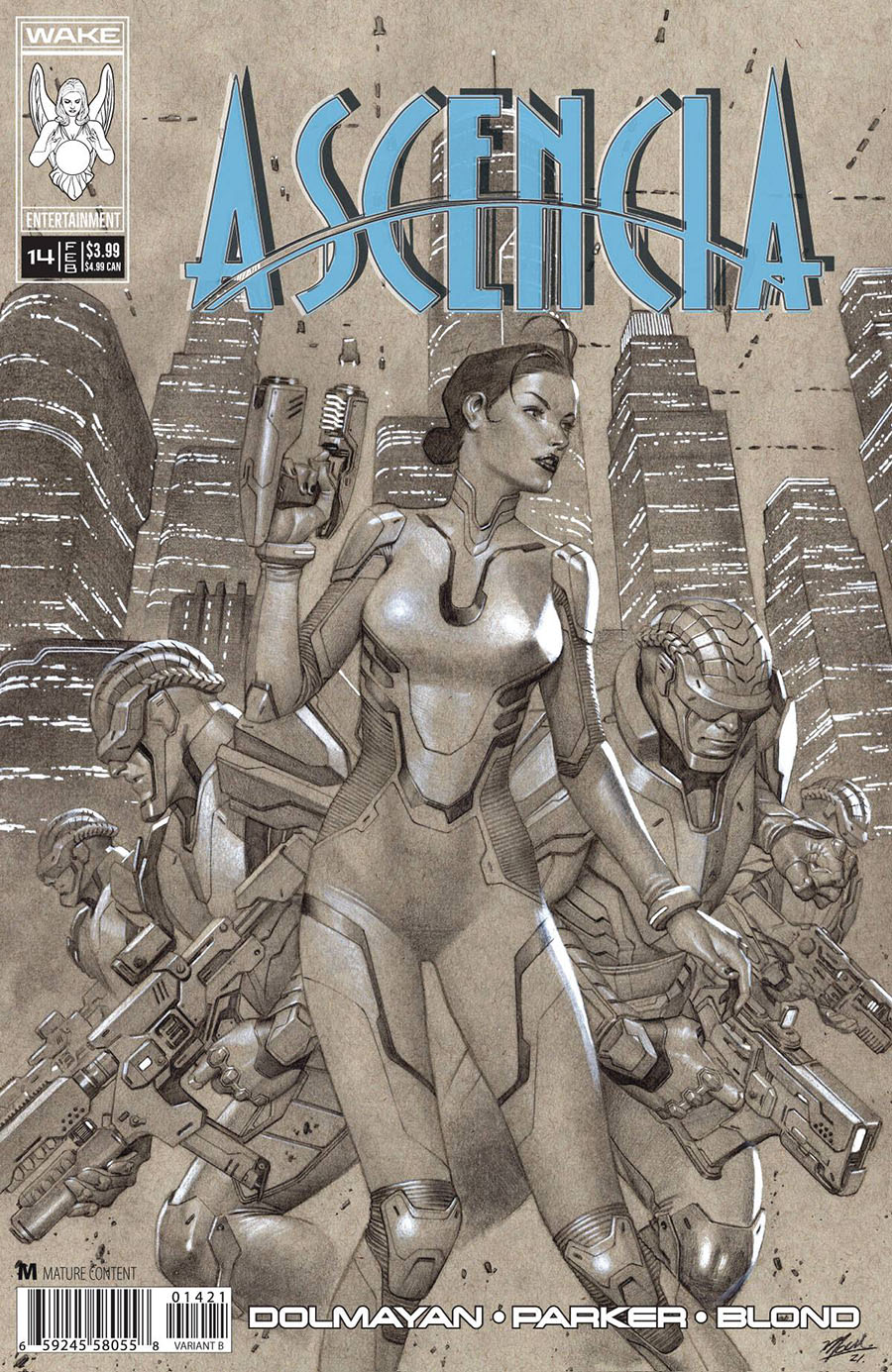 Ascencia #14 Cover B Variant Jorge Molina Pencil Art Cover