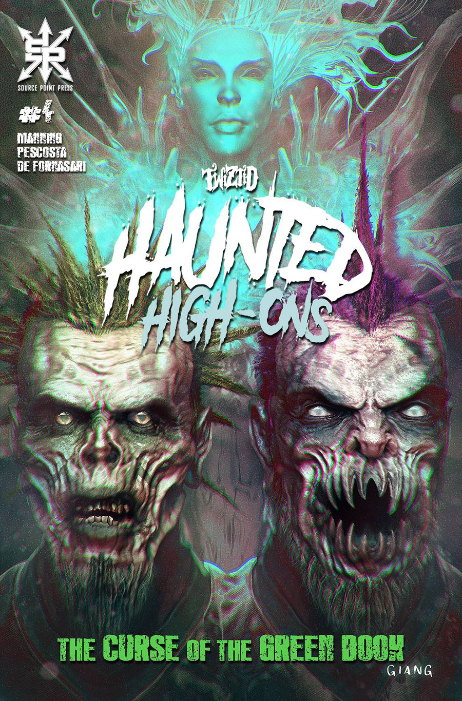 Twiztid Haunted High-Ons The Curse Of The Green Book #4 Cover B Variant John Giang Cover