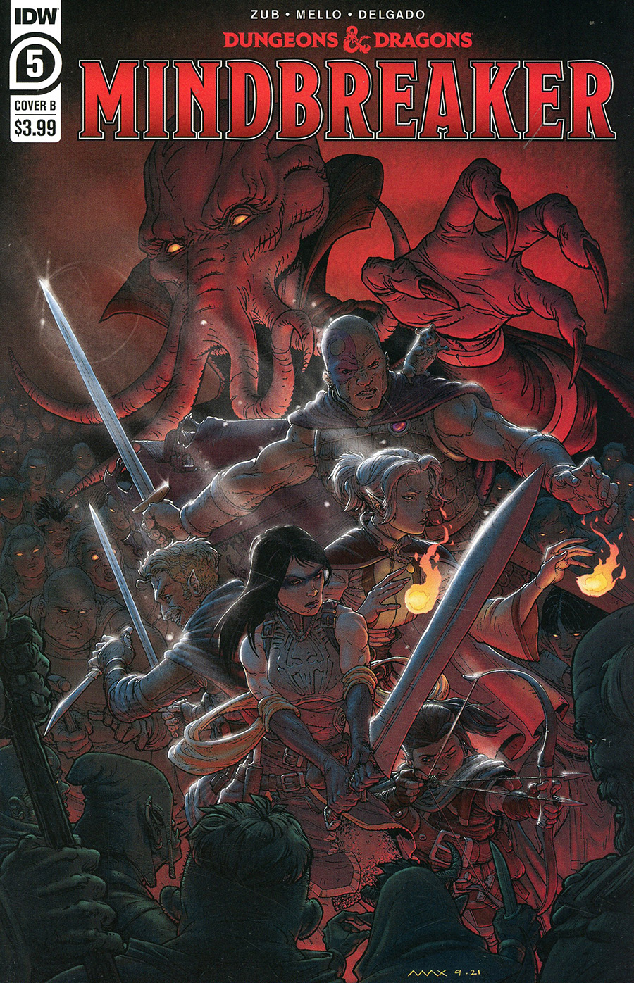 Dungeons & Dragons Mindbreaker #5 Cover B Variant Max Davenport Cover