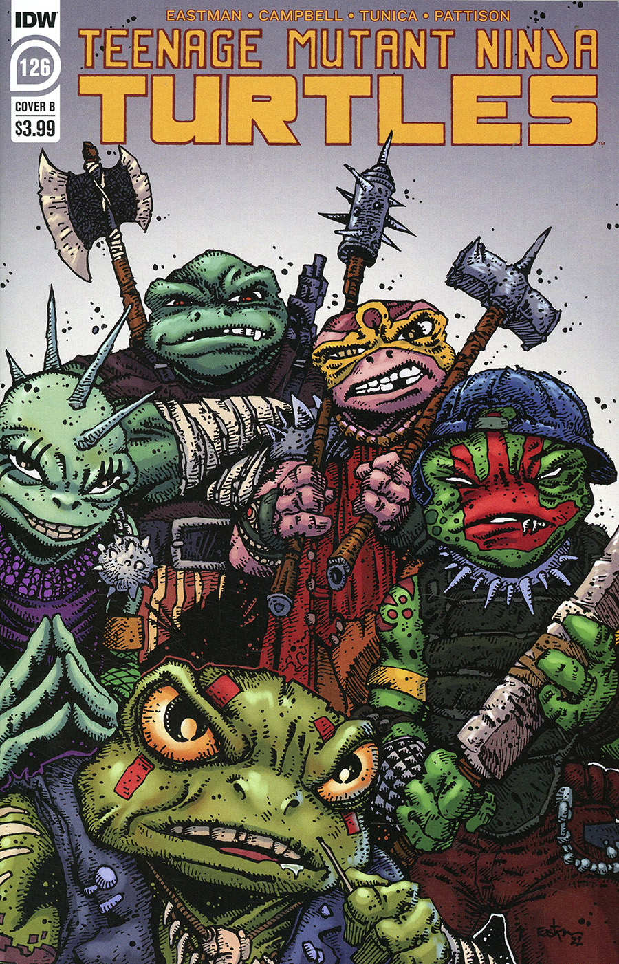 Teenage Mutant Ninja Turtles Vol 5 #126 Cover B Variant Kevin Eastman Cover