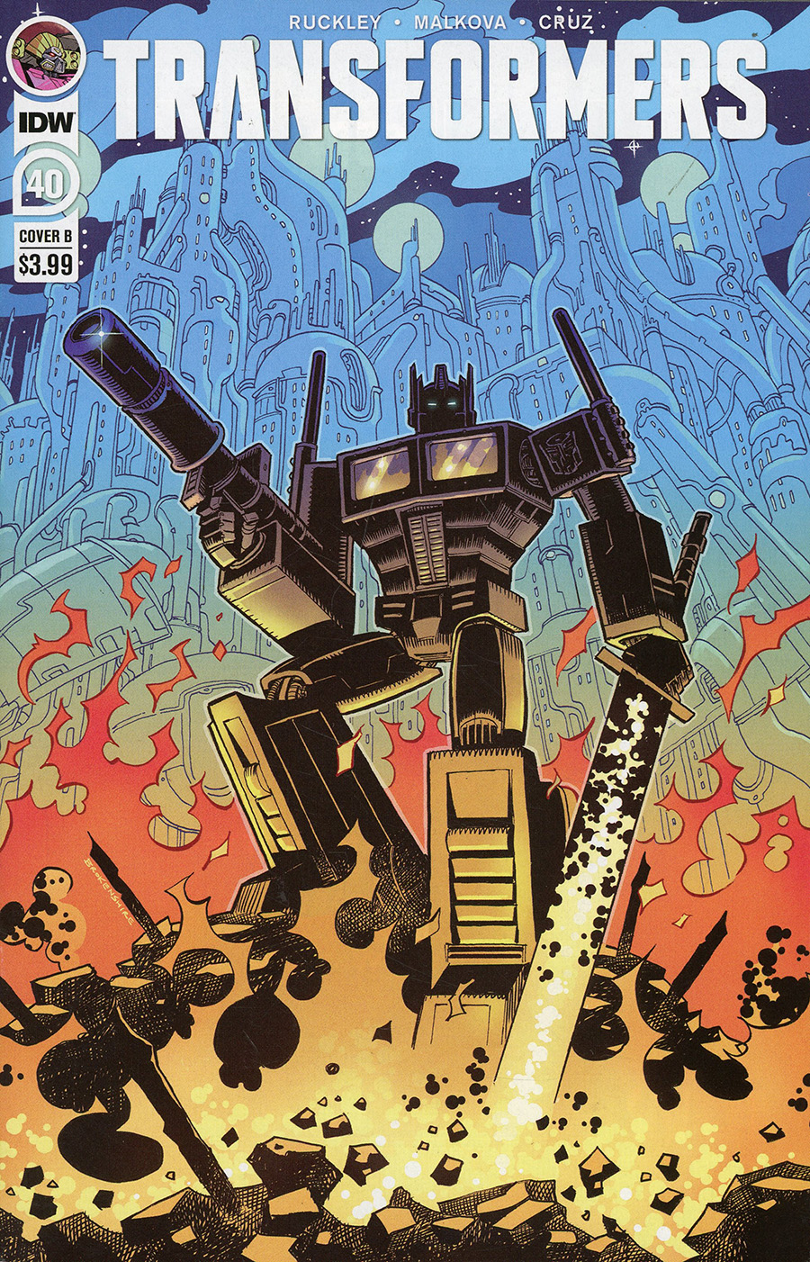Transformers Vol 4 #40 Cover B Variant Nick Brokenshire Cover