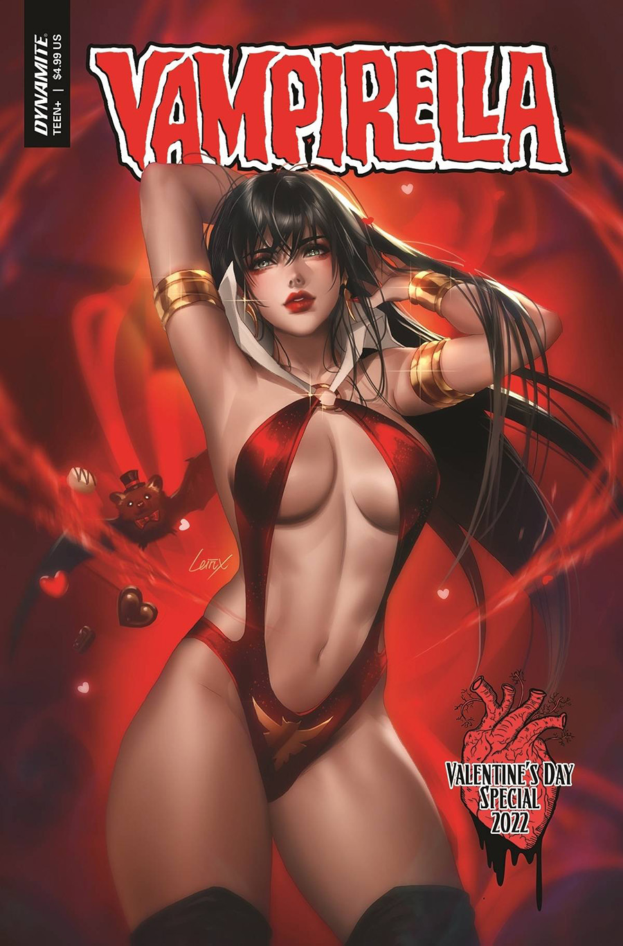 Vampirella Valentines Day Special (2022) #1 (One Shot) Cover B Variant Lesley Leirix Li Cover (Limit 1 Per Customer)