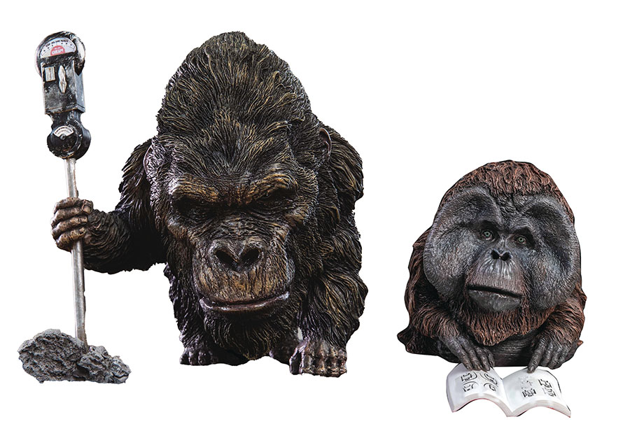 Rise Of The Planet Of The Apes Buck & Maurice Twin Pack Defo Real Soft Vinyl Statue