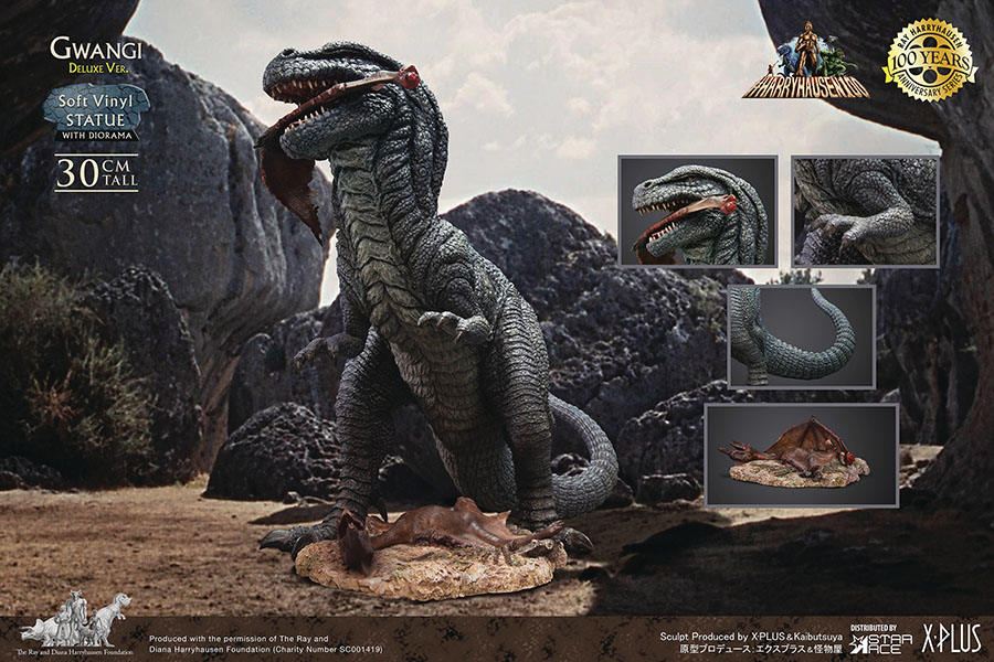 Ray Harryhausens Gwangi Soft Vinyl Statue Deluxe Version