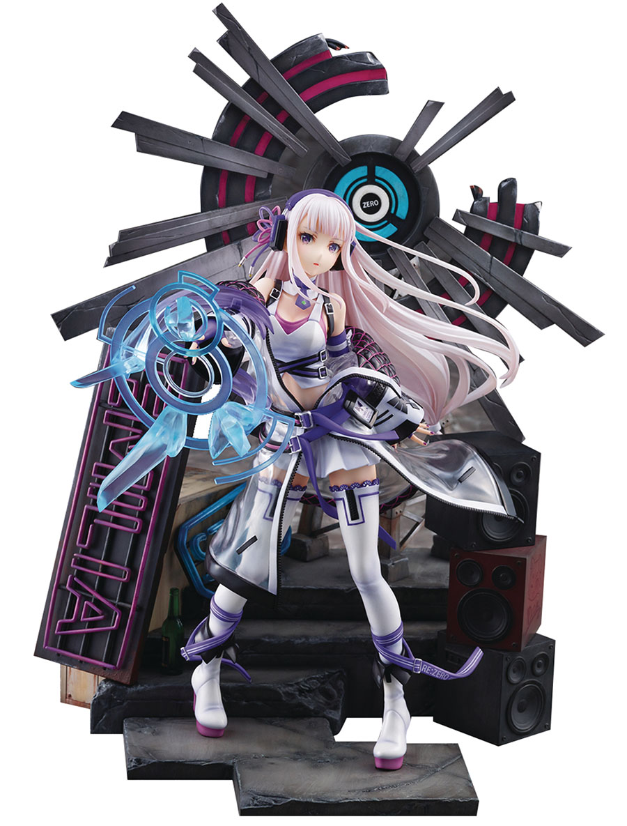 ReZero Starting Life In Another World Neon City 1/7 Scale PVC Figure - Emilia