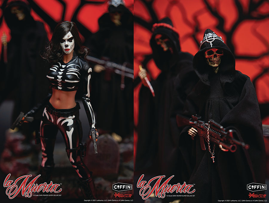 La Muerta & Dark Reaper Super Deluxe 1/6th Scale 3-Piece Action Figure Set