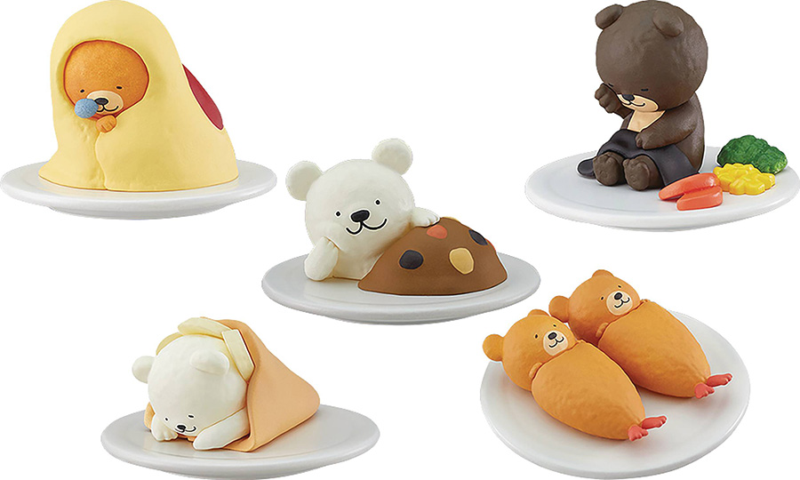 Oyasumi Restaurant Collectible Mascot Figure Blind Mystery Box 6-Piece Display