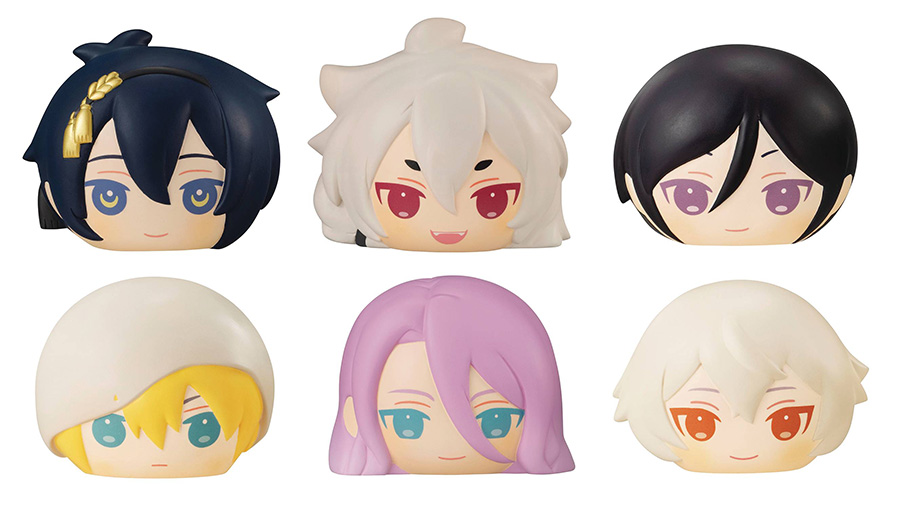 Touken Ranbu Online Fluffy Squeeze Bread Figure Vol 1 Blind Mystery Box 6-Piece Display