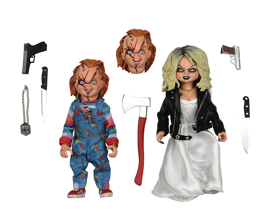 Bride Of Chucky Tiffany & Chucky 8-Inch Clothed 2-Pack Action Figure