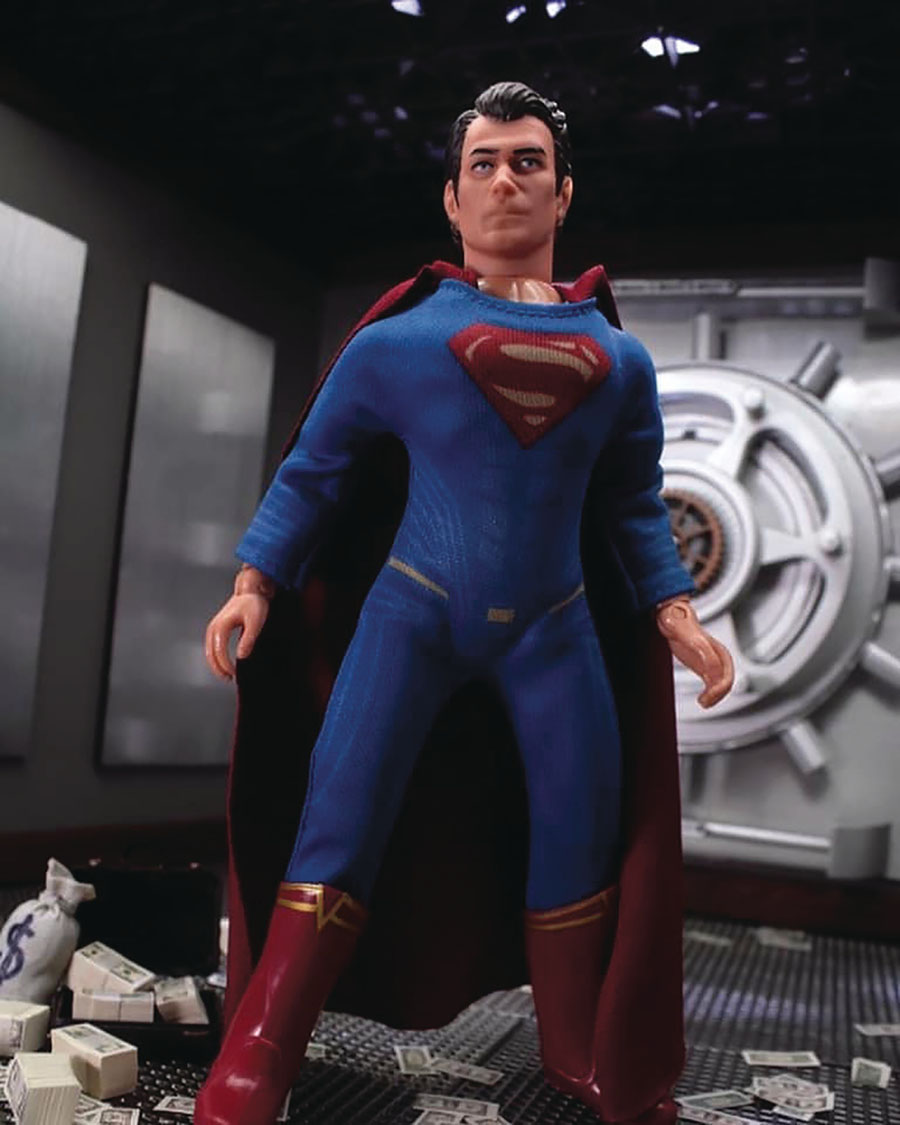 Mego Justice League Superman Henry Cavil 8-Inch Action Figure