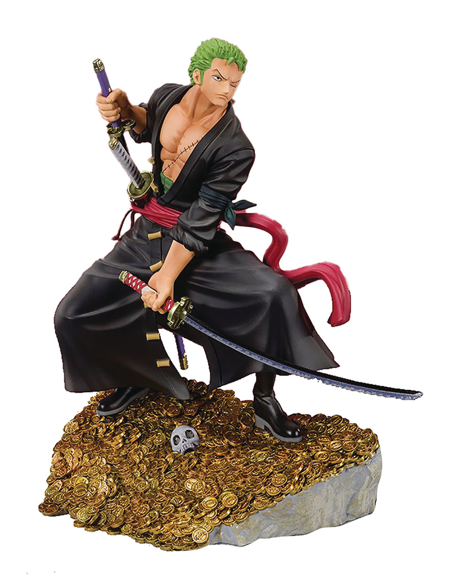 One Piece Figuarts ZERO - Roronoa Zoro WT100 Commemorative Eiichiro Oda Illustration Daikaizoku Hyakkei Figure