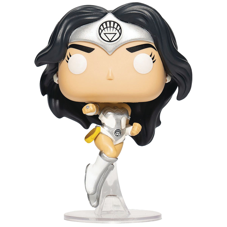 POP DC Heroes Wonder Woman 80th Anniversary White Lantern Glow-In-The-Dark Vinyl Figure
