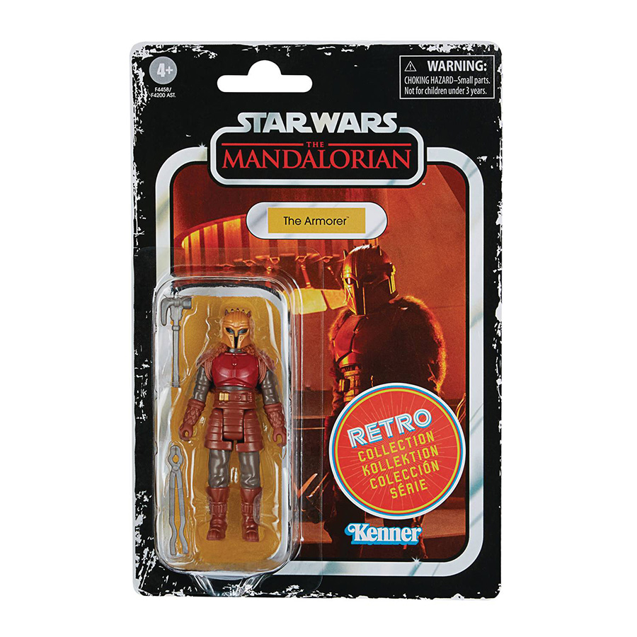 Star Wars The Mandalorian Retro Collection Armorer 3.75-Inch Action Figure Case