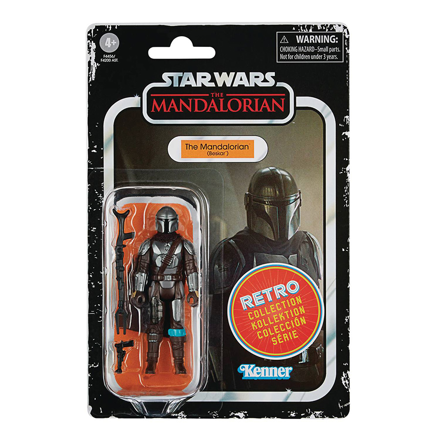 Star Wars The Mandalorian Retro Collection Mandalorian Beskar Armor 3.75-Inch Action Figure Case
