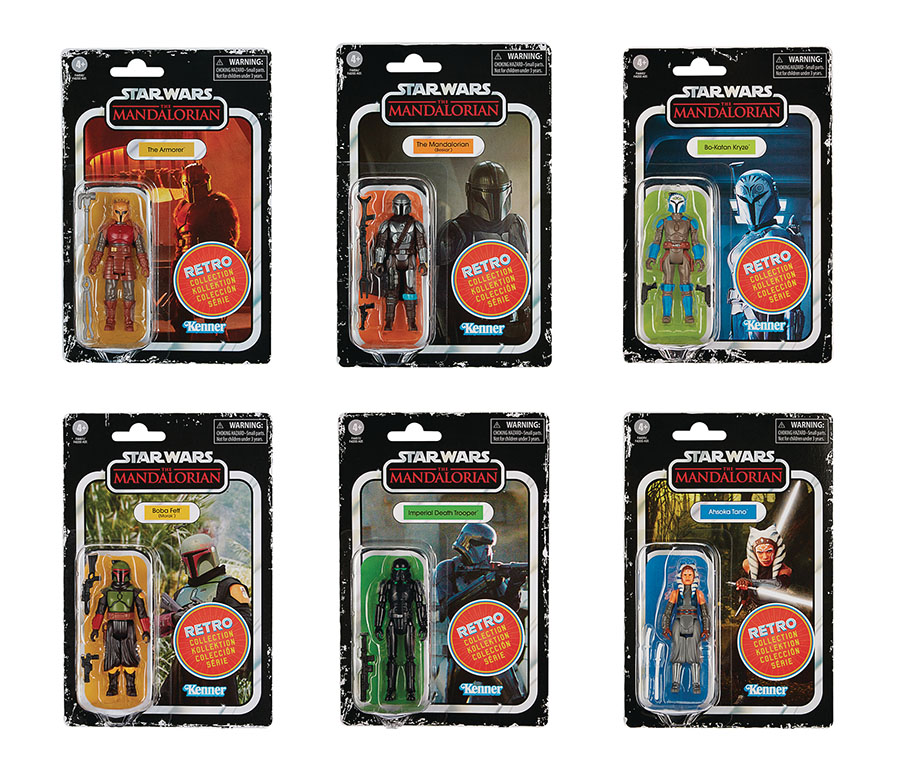 Star Wars The Mandalorian Retro Collection 3.75-Inch Action Figure Assortment Case 202201