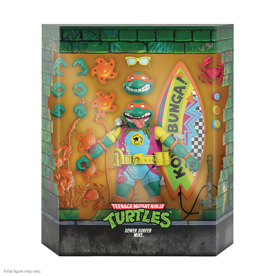 Teenage Mutant Ninja Turtles Ultimate Action Figure - Sewer Surfer Mike