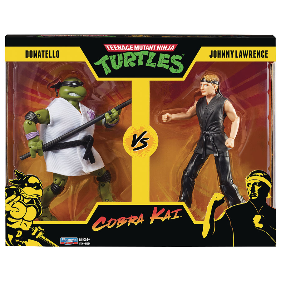 Teenage Mutant Ninja Turtles x Cobra Kai 2-Pack Action Figure - Donatello vs Johnny Lawrence