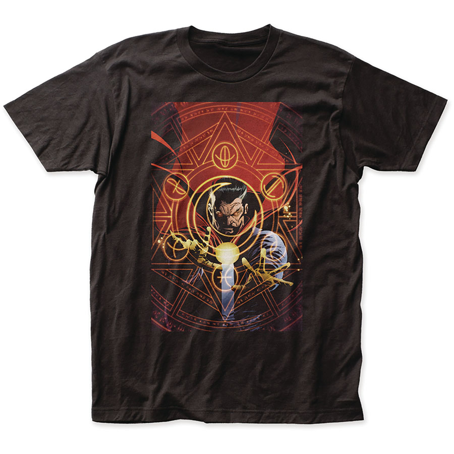 Doctor Strange Painting Previews Exclusive Black T-Shirt Large