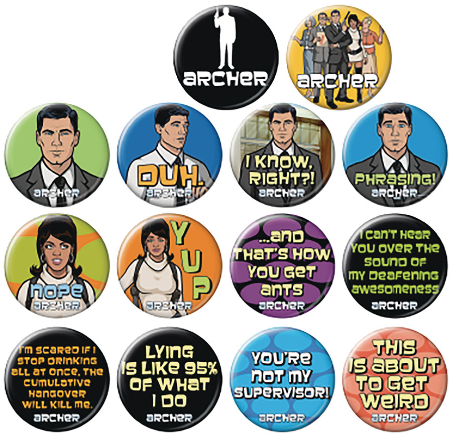 Archer Button 144-Piece Assortment Display
