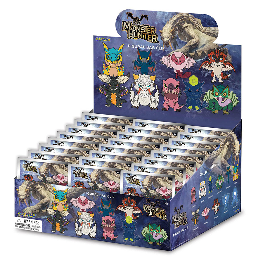Monster Hunter 3D Foam Bag Clip Blind Mystery Box - Midtown Comics