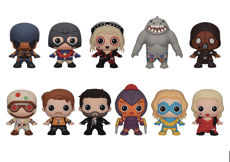 The Suicide Squad 3D Foam Bag Clip Blind Mystery Box 24-Piece Display