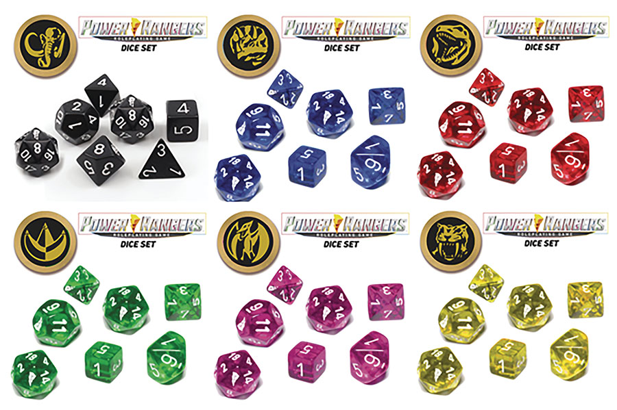 Power Rangers RPG Dice Set - Yellow Ranger