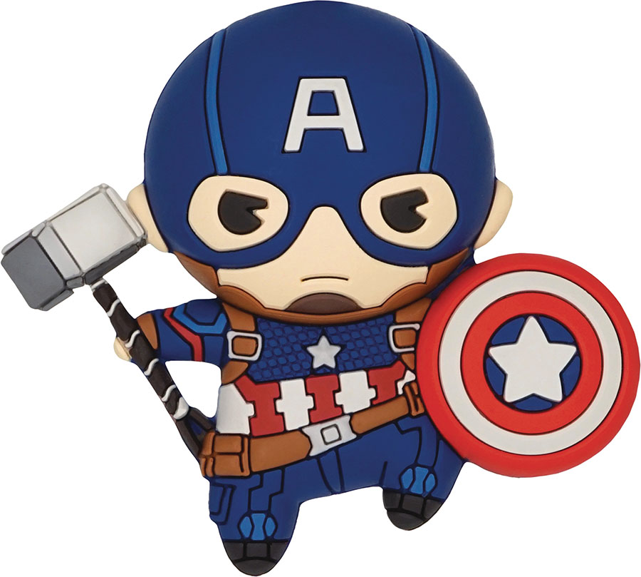 Marvel Heroes 3D Foam Magnet - Captain America