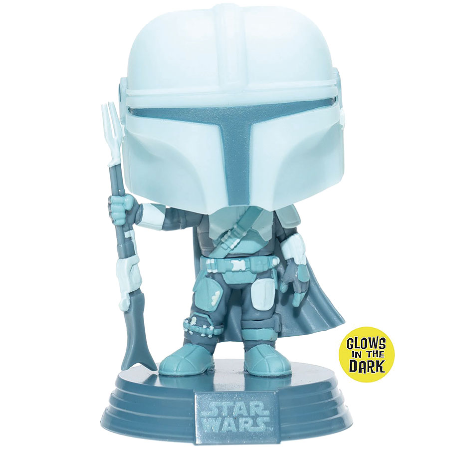 POP Star Wars The Mandalorian Hologram Glow-In-The-Dark Vinyl Figure