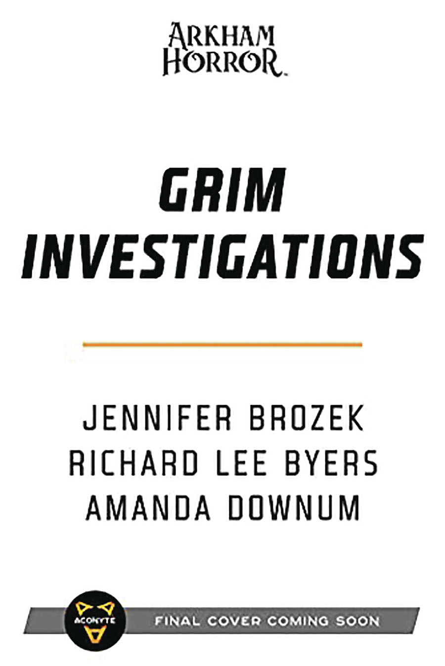 Arkham Horror Grim Investigations Collected Novellas Vol 2 SC