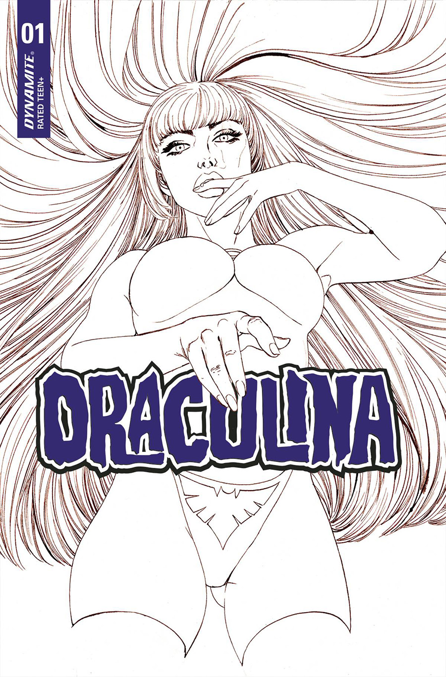 Draculina #1 Cover I Incentive Guillem March Black & White Cover