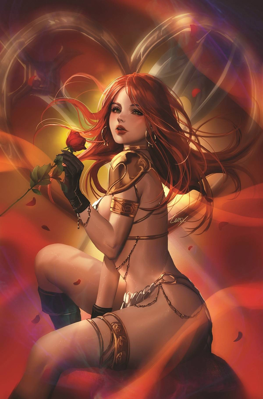 Red Sonja Valentines Day Special (2022) #1 (One Shot) Cover D Incentive Lesley Leirix Li Virgin Cover
