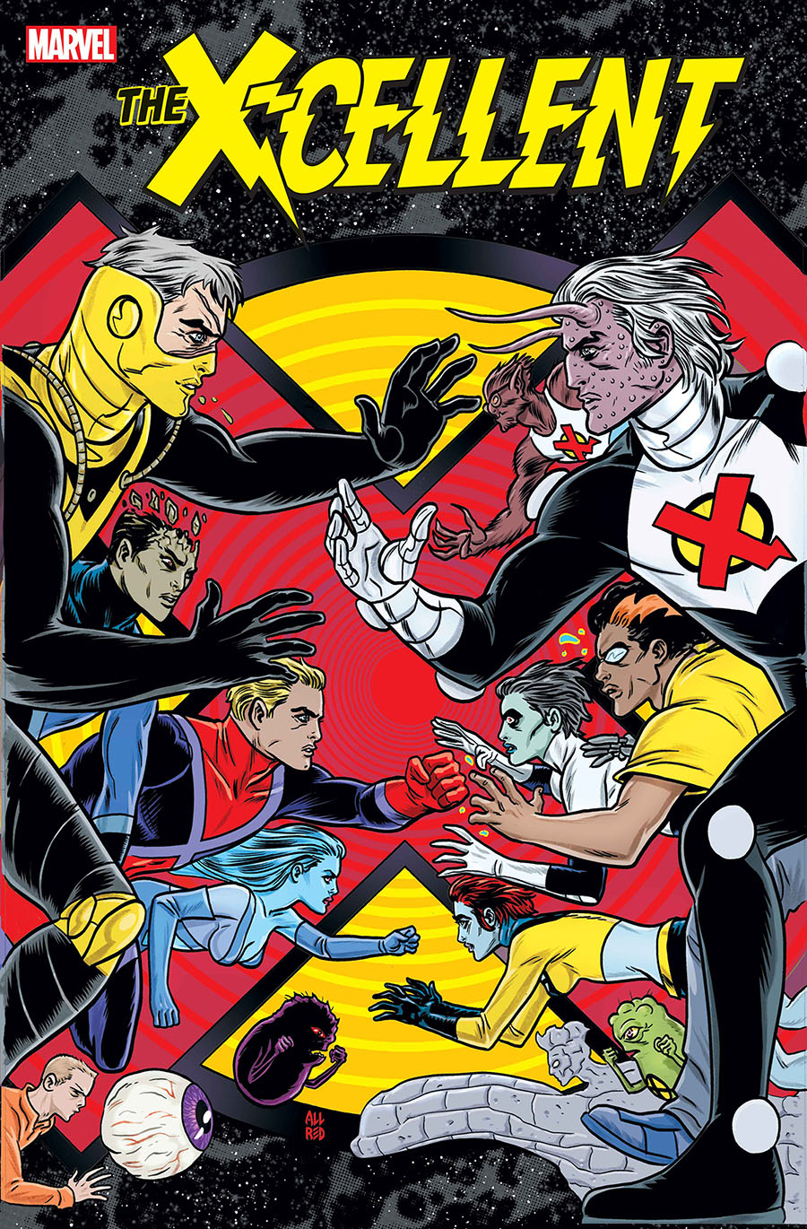 X-Cellent #1 Cover E DF Signed By Michael Allred & Laura Allred