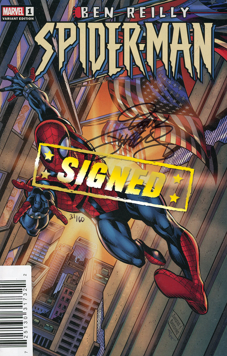 Ben Reilly Spider-Man #1 Cover G DF Dan Jurgens Variant Cover Signed By Dan Jurgens