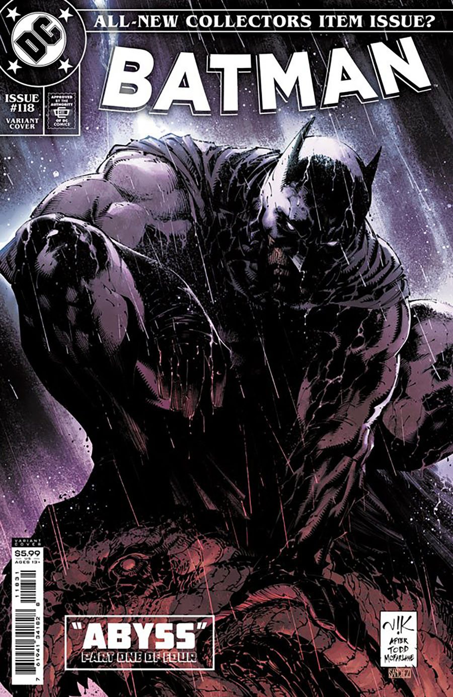 Batman Vol 3 #118 Cover I DF Viktor Bogdanovic Homage Variant Cover Silver Signature Series Signed By Joshua Williamson
