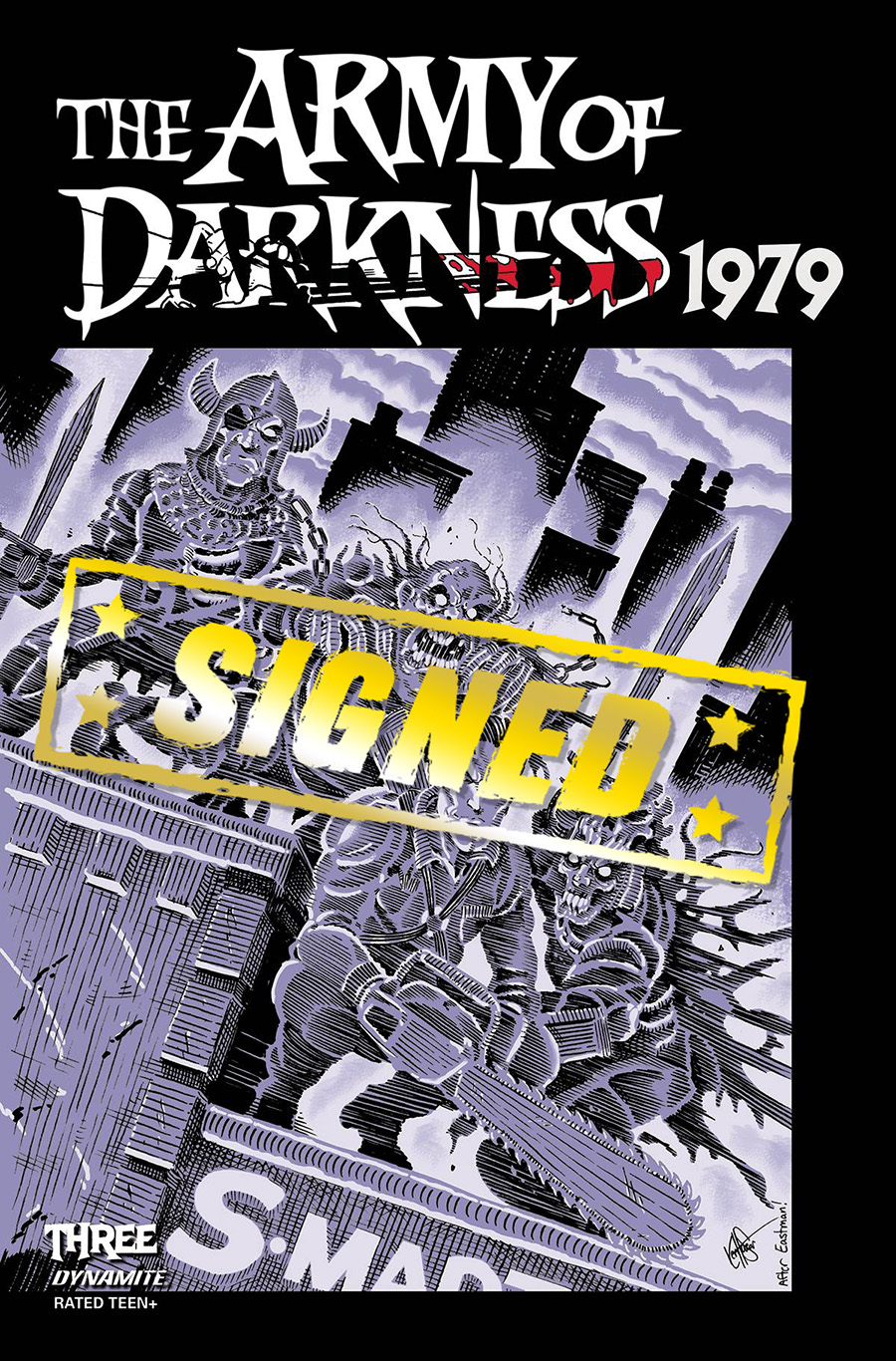 Army Of Darkness 1979 #3 Cover P DF Ken Haeser TMNT Homage Variant Cover Signed By Ken Haeser