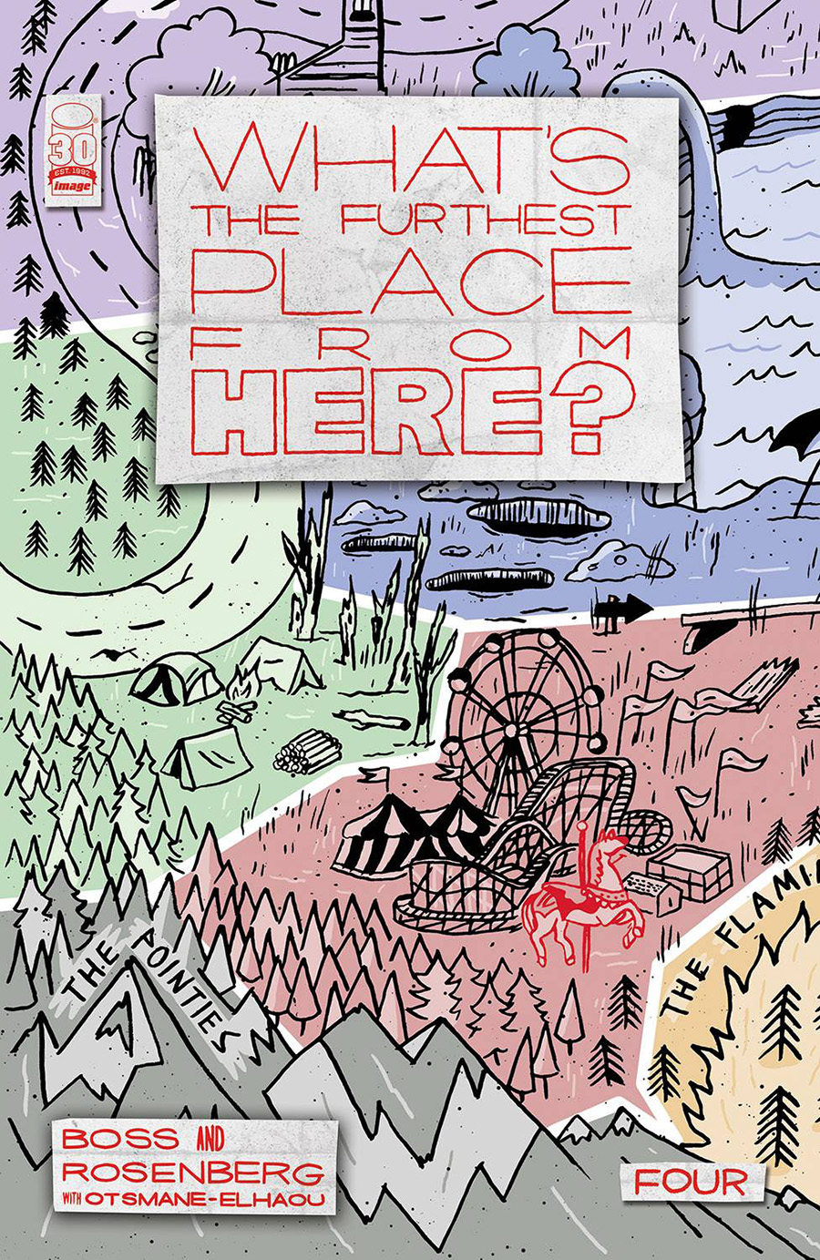 Whats The Furthest Place From Here #4 Cover C Incentive Courtney Menard Connecting Map Variant Cover