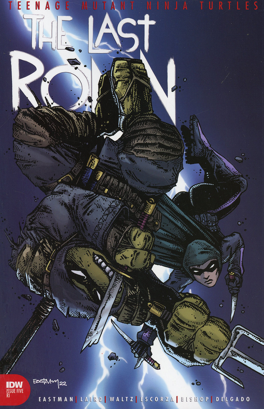 Teenage Mutant Ninja Turtles The Last Ronin #5 Cover B Incentive Kevin Eastman Variant Cover